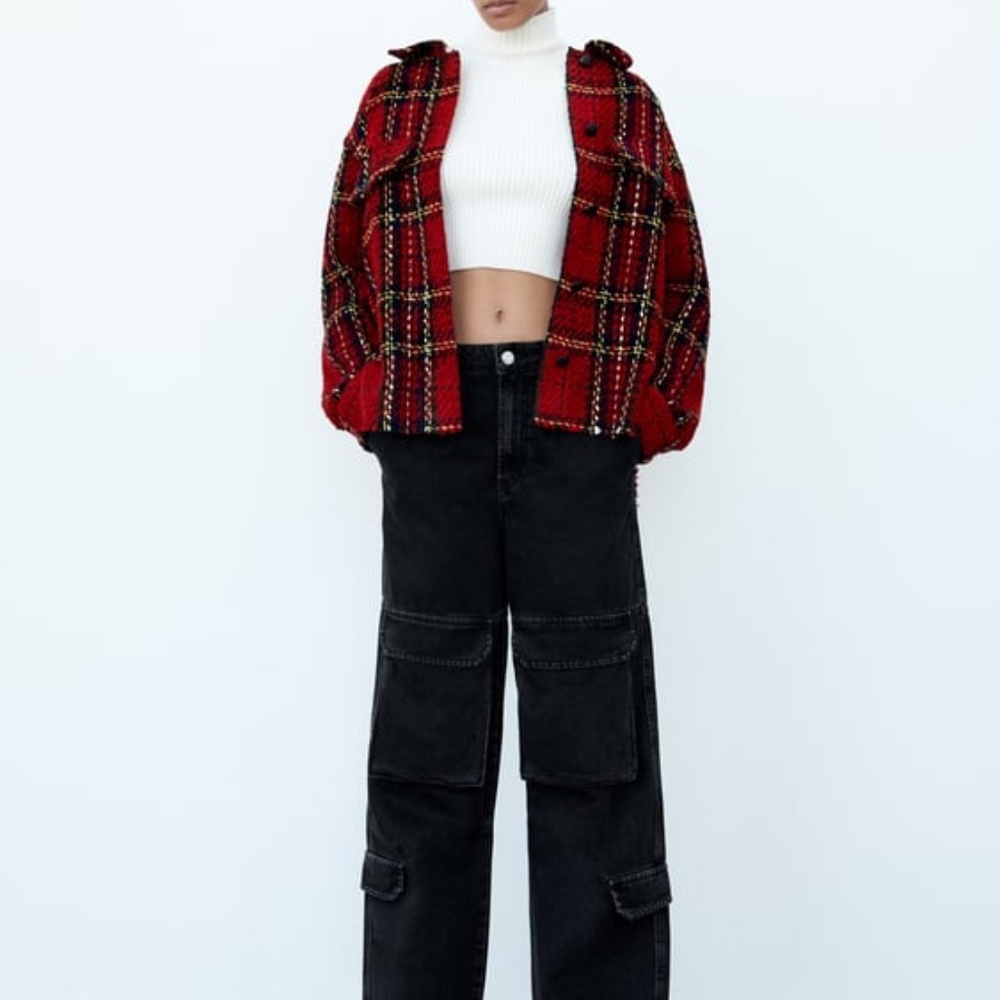 ZARA Textured Jacket - Picture 4 of 7